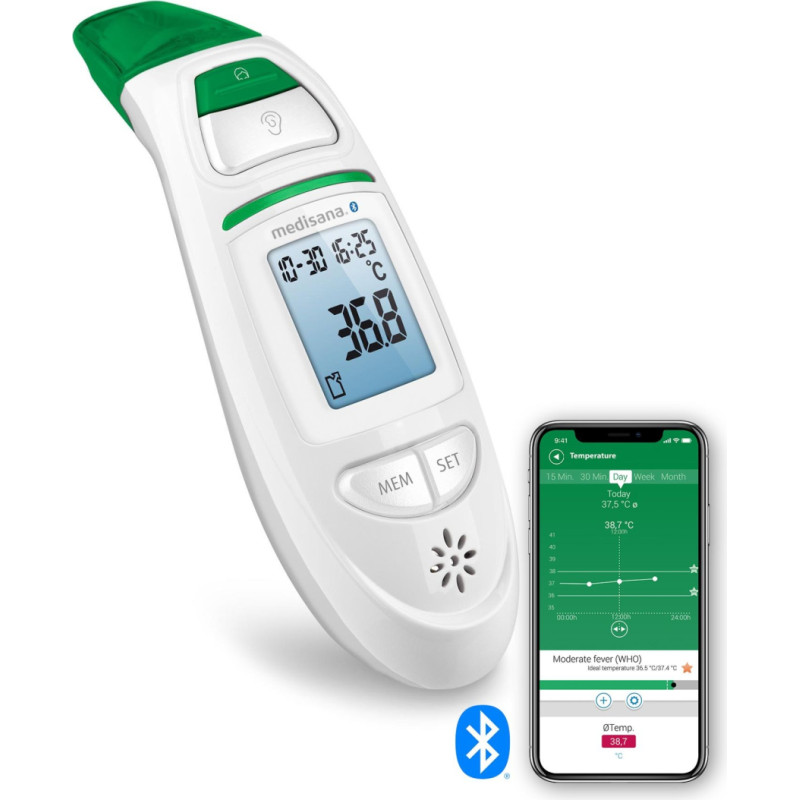 Medisana Infraraudonųjų spindulių daugiafunkcis termometras Medisana TM 750 Connect, su Bluetooth, 76145
