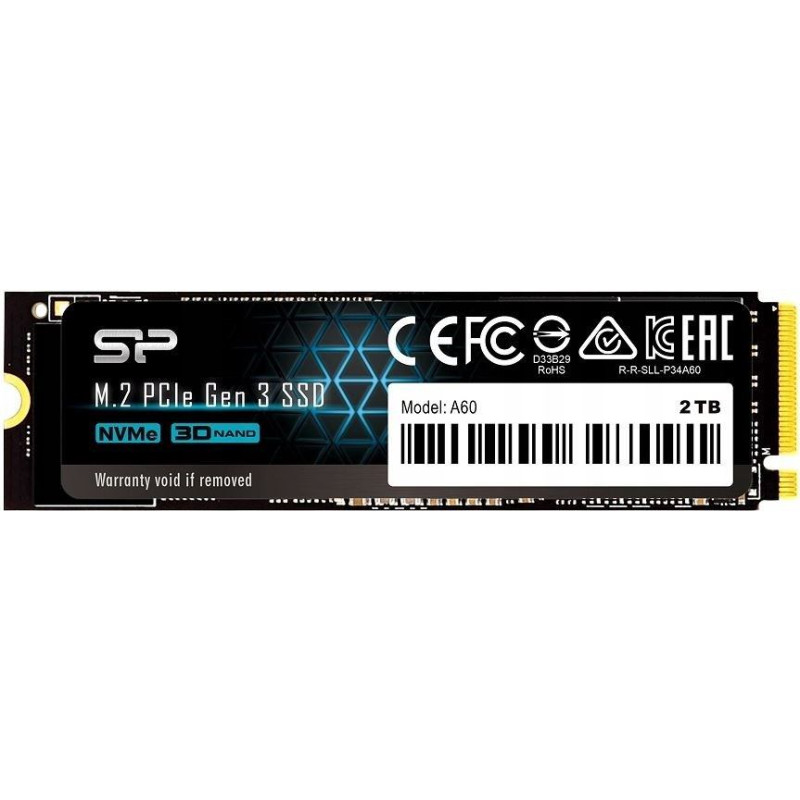 Silicon Power P34A80 M.2 2048 GB PCI Express 3.0 SLC NVMe