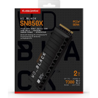 WD Western Digital Black WD_BLACK&trade; SN850X NVMe&trade; SSD POWERED BY SANDISK 2 TB, [With Heatsink]