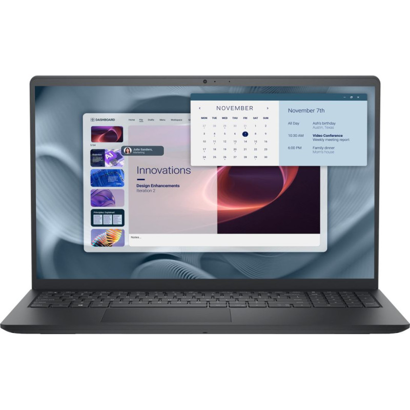 Dell Pro 15 Essential PV15250 Intel&reg; Core&trade; i7 i7-1355U Laptop 39.6 cm (15.6") Full HD 16 GB DDR5-SDRAM 512 GB SSD Wi-Fi 6 (802.11ax) Windows 11 Pro Black