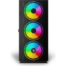 Savio PC Case Raptor X1 ARGB Glass/Mesh Black