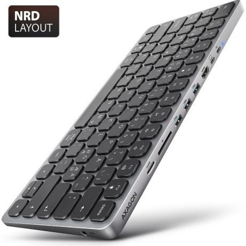 Axagon HMC-KB-NRD hub + keyboa rd 5Gbps HDMI PD Nordic