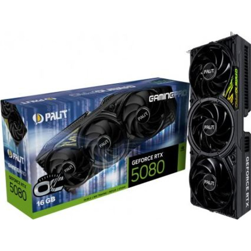 Palit Graphics card GeForce RTX 5080 GAMING PRO OC 16GB GDDR7 256bit