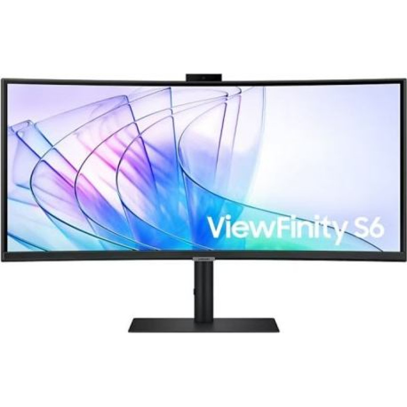 Samsung Monitor 34 inches ViewFinity S65VC VA 3440x1440 UWQHD 21:9 1xHDMI 1xDP 1xUSB-C (90W) 2xUSB 3.0 LAN (RJ45) 5ms HAS Webcam speakers curved 3YOS