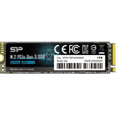 Silicon Power SSD drive P34A60 1TB PCIE M.2 NVMe 2200/1600 MB/s