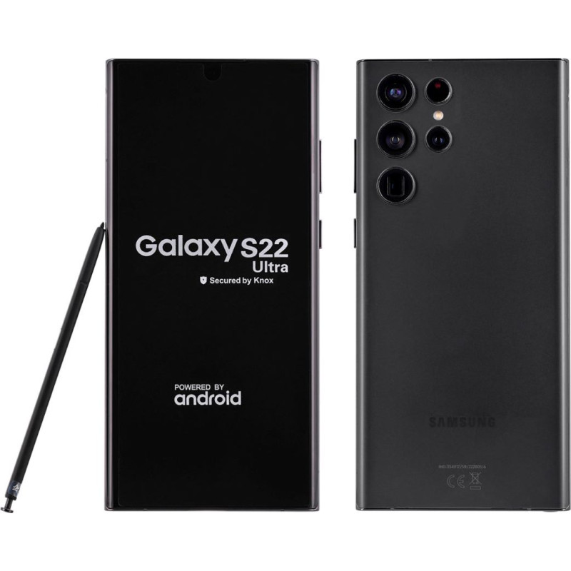 Samsung Galaxy S22 Ultra SM-S908B 17.3 cm (6.8") Dual SIM Android 12 5G USB Type-C 12 GB 256 GB 5000 mAh Black Remade / Refurbished