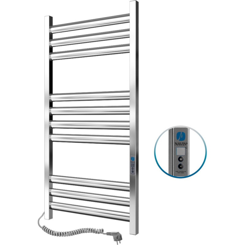 Navin Электрический полотенцесушитель Ellipse 500*1000 Digital, левый, 10-045152-5010.