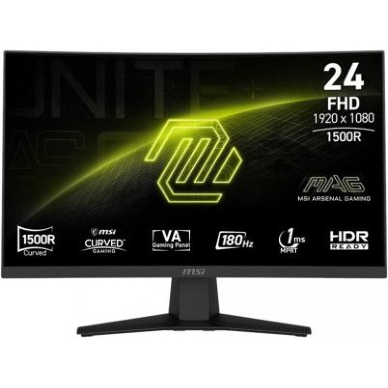 MSI Monitor 23.6 inch MAG 244C LED/FHD/Curved/180Hz/black