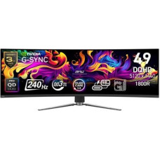 MSI Monitor MPG 491CQPX QD-OLED LED/QD-LED/Curved/240Hz/49 inches/Black