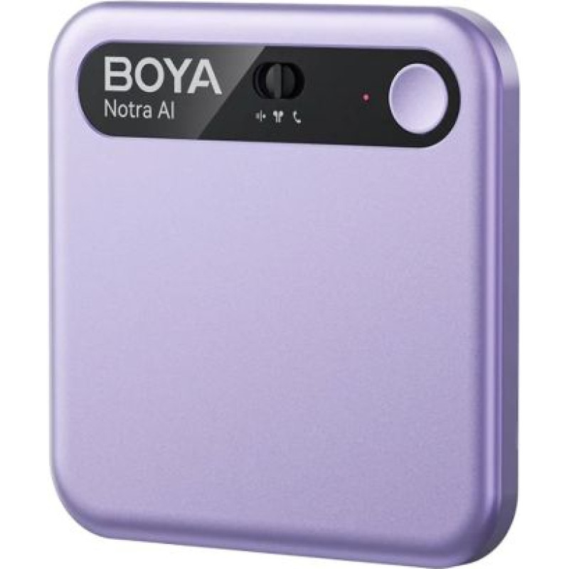 Boya Notra AI powered audio transcripter, summanizer and wireless note recorder, 64GB, пурпурный EU