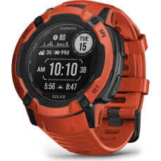 Garmin Zegarek sportowy Garmin Instinct 2X Solar Czerwony  (010-02805-01)