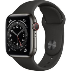 Apple Smartwatch Apple Watch 6 GPS + Cellular 40mm Gray Steel Black Sport Czarny (M06X3WB/A)