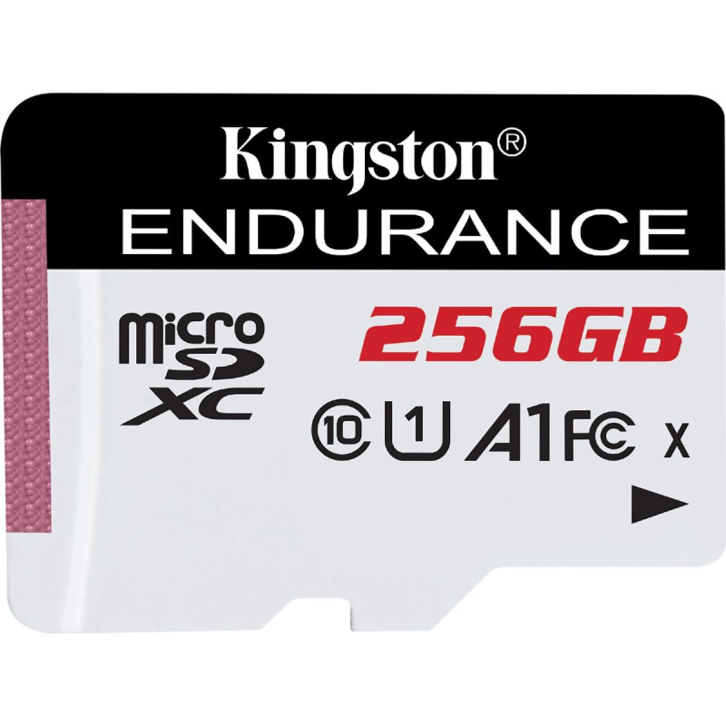 Kingston microSD card 256GB Endurance 95/45MB/s C10 A1 UHS-I