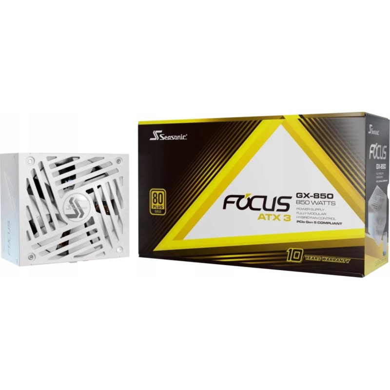 Seasonic Zasilacz SeaSonic Focus GX White ATX 3 850W (FOCUS-GX-850-V4-WHITE)