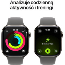 Apple Smartwatch Apple Watch 11 GPS + Cellular 42mm Natural Titanium Sport Band S/M Grafitowy  (MF8M4WF/A)