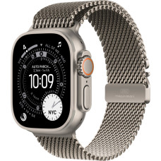 Noname Apple Watch Ultra 3&nbsp;GPS + Cellular&nbsp;49mm&nbsp;Natural Titanium Case with Natural Titanium Milanese Loop - Medium - MEWY4ET/A