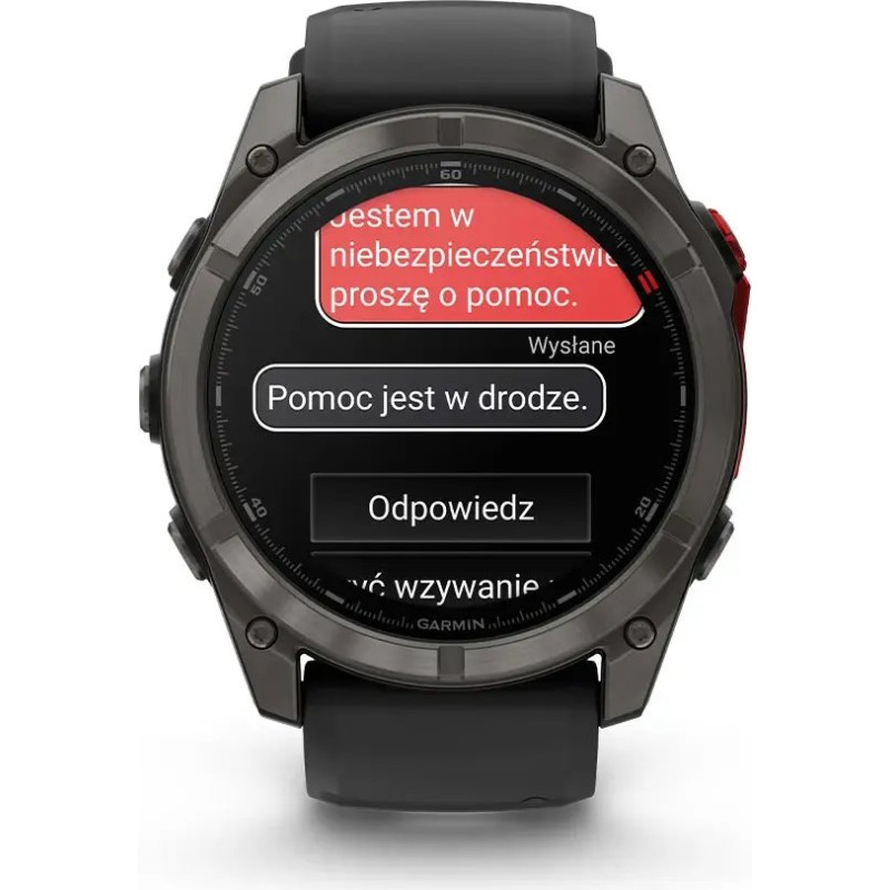 Garmin Zegarek sportowy Garmin Fenix 8 Pro MicroLED Czarny  (010-03380-01)