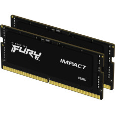 Kingston Fury Pamięć do laptopa Kingston Fury Impact, SODIMM, DDR5, 16 GB, 4800 MHz, CL38 (KF548S38IBK2-16 )