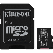 Kingston Technology 128GB micSDXC Canvas Select Plus 100R A1 C10 Card + ADP