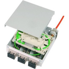 Telegrtner FO-Di DinR distr 6 LCD OM2 PT, pigtaile OM2, 12x G50/125 OM2, LC