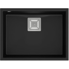 Quadron Zlewozmywak Quadron DAVID 50 GraniteQ pure carbon/elementy stalowe