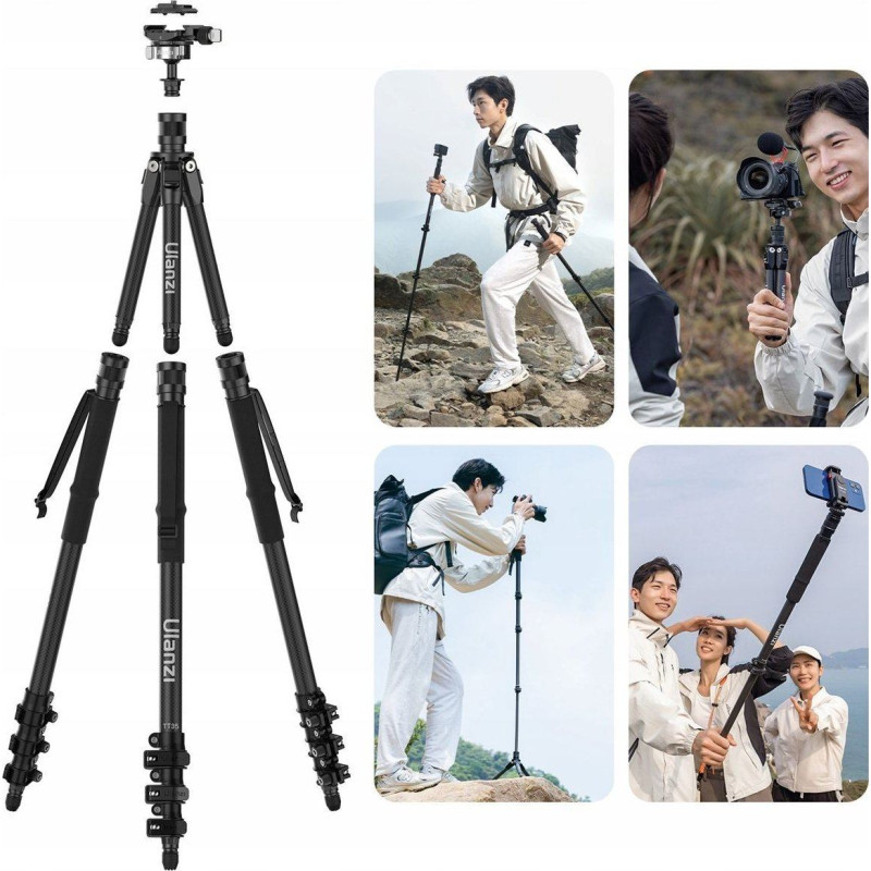 Ulanzi Statyw Ulanzi Profesjonalny Statyw Fotograficzny Foto 5w1 146cm / Ulanzi TT35 / T068