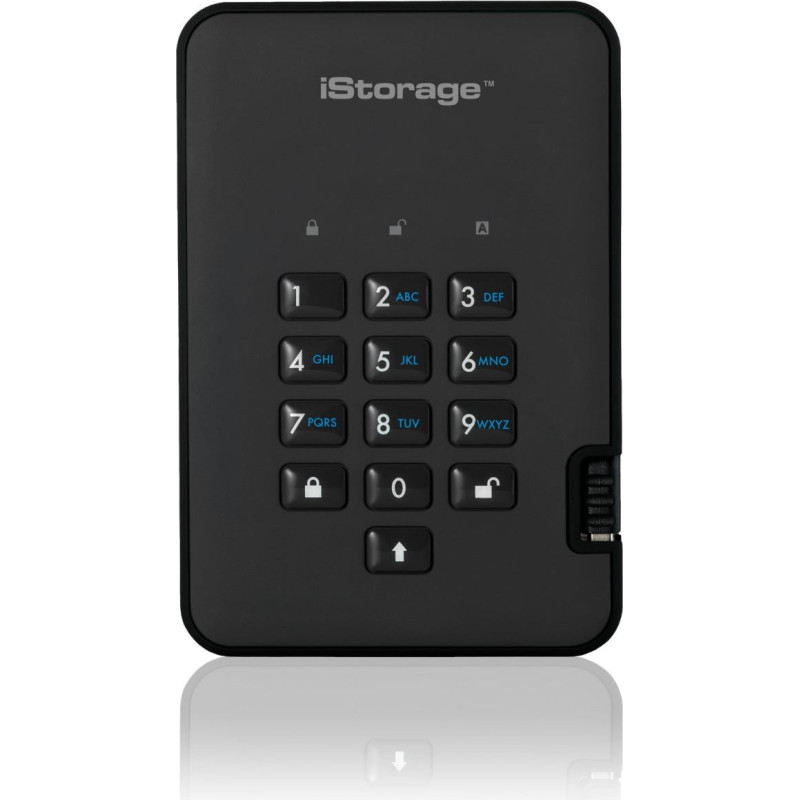 Istorage Dysk zewnętrzny HDD iStorage diskAshur2 4TB Czarny (IS-DA2-256-4000-B)