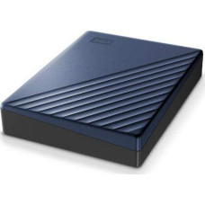 WD Dysk zewnętrzny HDD WD My Passport Ultra 4TB Niebieski (WDBFTM0040BBL-WESN)