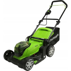 Greenworks Kosiarka akumulatorowa Greenworks 2x24V Kosiarka akumulatorowa 41cm G24X2LM41K2x zestaw ładowarka dual + 2 aku 2Ah