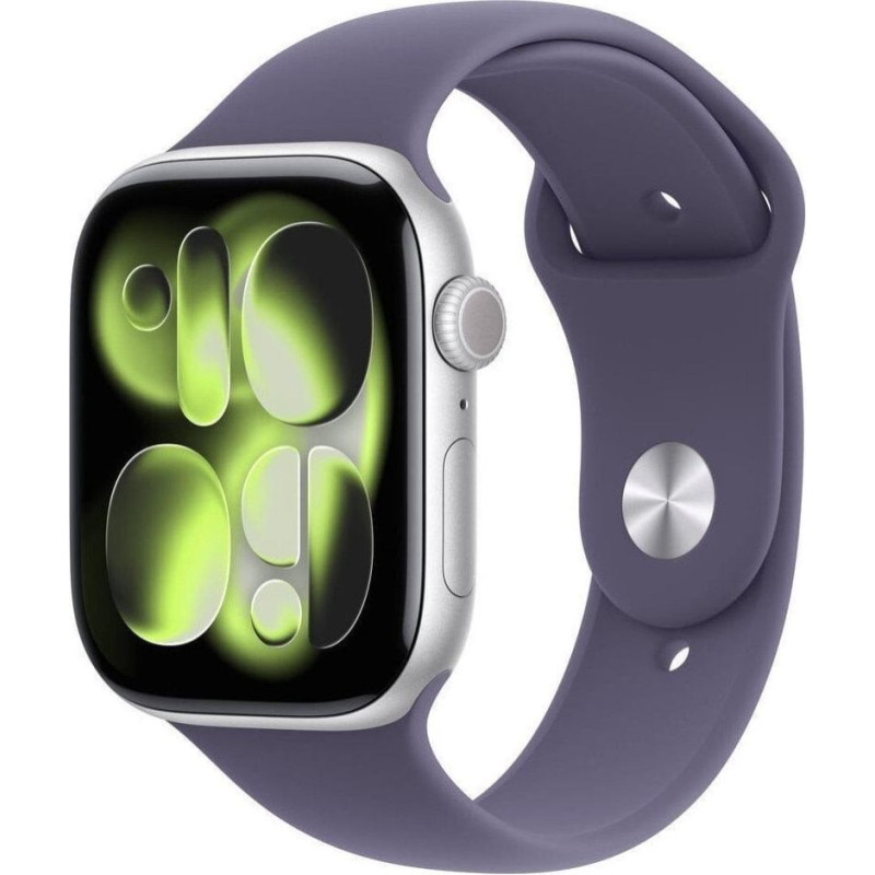 Apple Smartwatch Apple Watch 11 GPS + Cellular 42mm Silver Alu Sport Band M/L Fioletowy  (MF8J4ET/A)