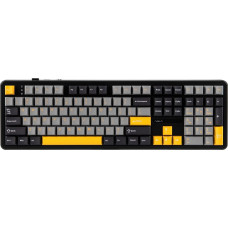Aula F108 Gray+Orange+Deep Gray Gasket Keyboard with Volcano RGB Switches &ndash; AULA