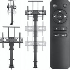 ART UCHWYT TV-WINDA STEROWANY ELEKTRYCZNIE AR-93M MOBILNY 60KG max 80'' VesaMax600x400