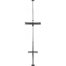 Nedis TVSM5750BK uchwyt do telewizor&oacute;w 177,8 cm (70'') Czarny, Srebrny