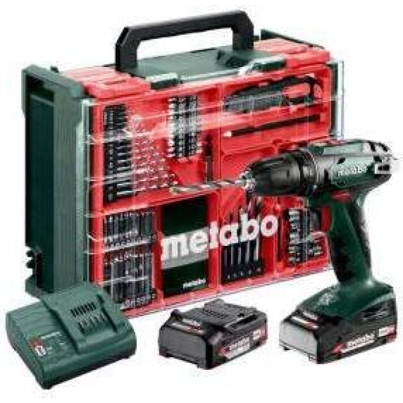 Noname METABO.SCREWDRIVER BS 18 SET 2x2.0 Ah + 74 ACC CASE
