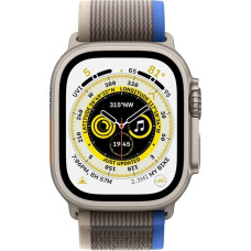 Apple Smartwatch Apple Watch Ultra GPS + Cellular 49mm Titanium Case Trail Loop Small/Medium Szaro-niebieski (MNHL3WB/A)