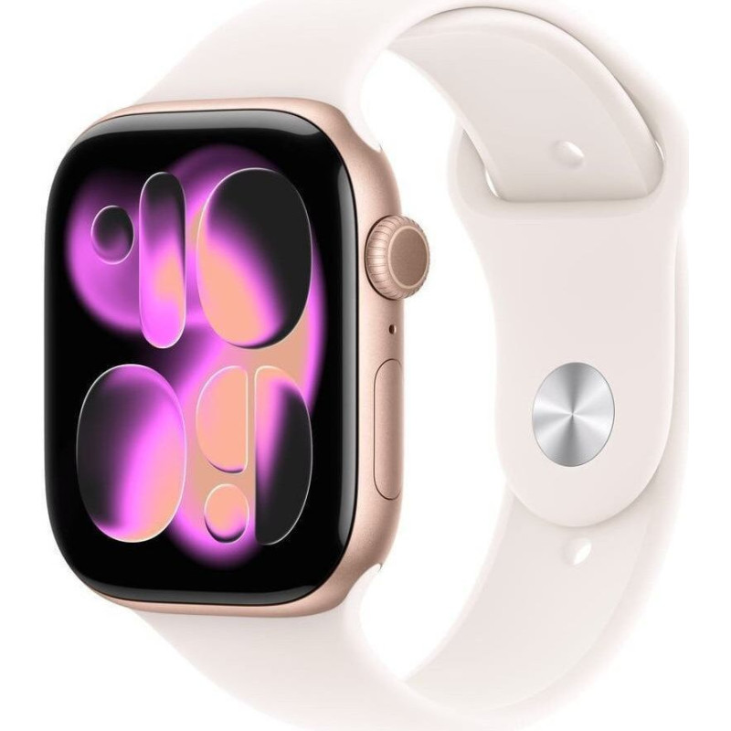 Apple Smartwatch Apple Watch 11 GPS 42mm Rose Gold Alu Sport Band M/L R&oacute;żowy  (MEU44ZR/A)