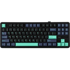 Aula Gasket F87 Pro Keyboard Black Cyan Blue GrayWoodV4 RGB