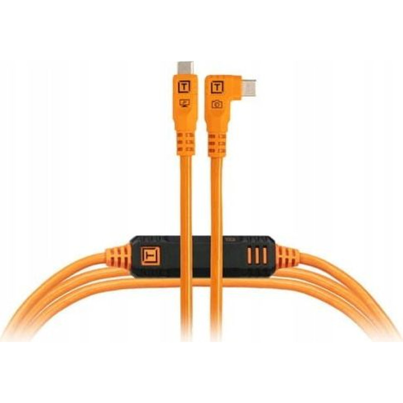 Tether Tools Kabel USB Tether Tools USB-C - USB-C 4.6 m Pomarańczowy (CUC15G2-ORG)
