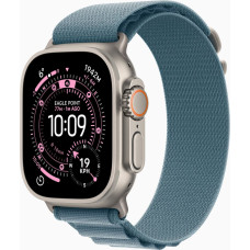 Apple Smartwatch Apple Watch Ultra 3 GPS + Cellular 49mm Natural Titanium / Alpine Loop M Niebieski (MEWM4QI/A)