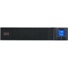 APC Easy UPS On-Line - USV (Rack - einbaufahig) - 6x IEC C13 + 1x IEC C19 Steckdosen, intelligenter Kartenslot, LCD, mit Schienensatz - Wechselstrom 230 V - 2700 Watt - 3000 VA - RS-232, USB - Ausgangsanschlusse: 7 - 2U - 1.5 m Schnur - RAL 7010, Sch