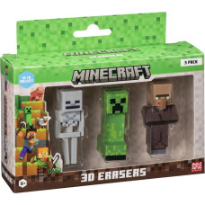 P.m.i. Kids World MINECRAFT 3D ERASERS - 3 PACK VER.D
