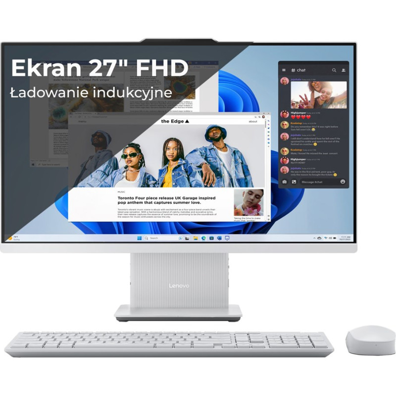 Lenovo IdeaCentre AIO 27IRH9 Intel® Core™ i7 i7-13620H 68.6 cm (27") 1920 x 1080 pixels All-in-One PC 16 GB DDR5-SDRAM 512 GB SSD Windows 11 Wi-Fi 6 (802.11ax) Cloud Grey