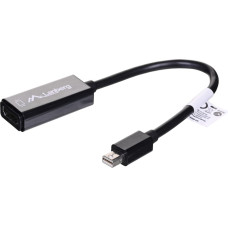Lanberg AD-0005-BK video cable adapter 0.2 m Mini DisplayPort HDMI Type A (Standard) Black