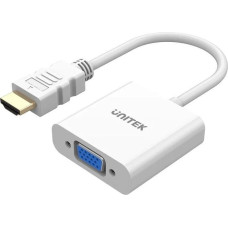 Unitek HDMI - VGA ADAPTER, FULLHD 60HZ, WHITE, M/F