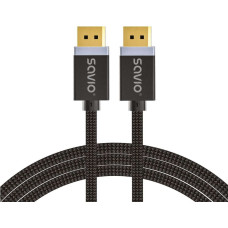 Savio DisplayPort cable 2 m Black SAVIO CL-166