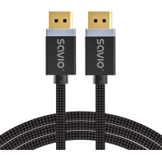 Savio DISPLAYPORT (M) - DISPLAYPORT (M) CABLE, V1.4, 3 m, CL-176