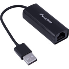 Lanberg NC-0100-01 cable interface/gender adapter USB-A RJ-45 Black