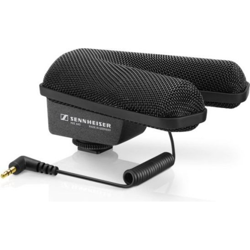 Sennheiser mke 440 - mikrofon pojemnościowy stereo, wyposażony w filtr dolnoprzepustowy