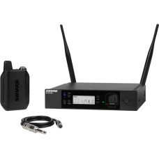 Shure glxd14r+e-z4 - cyfrowy system bezprzewodowy dual band z nadajnikiem bodypack i kablem gitarowym w302