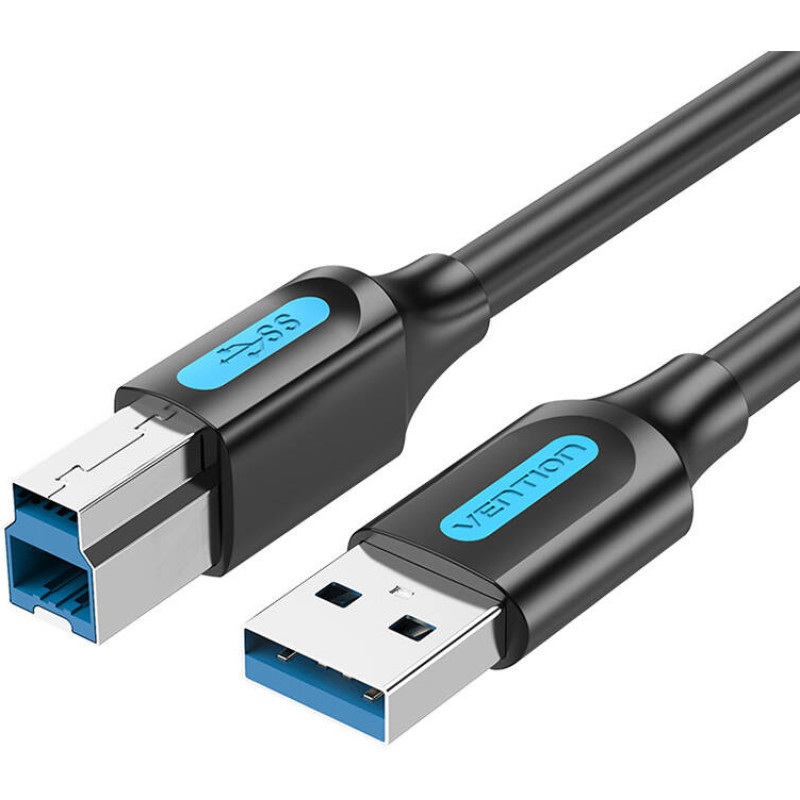 Vention USB 3.0 A to B print cable Vention COOBI 2A 3m Black PVC